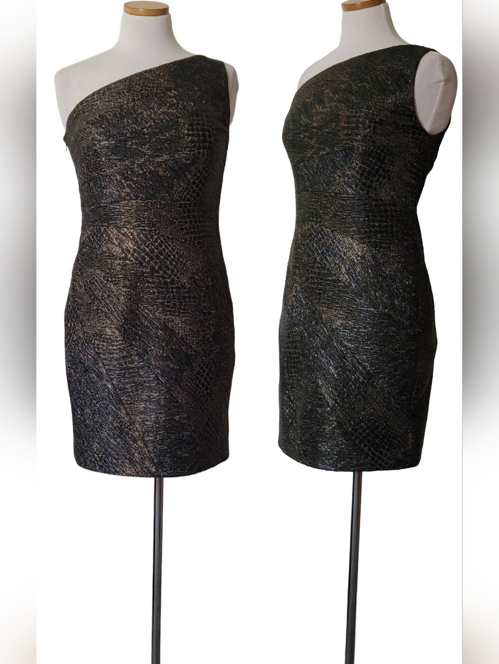 Aidan Metallic Date Night Ladies Night Out Party Cocktail Dress